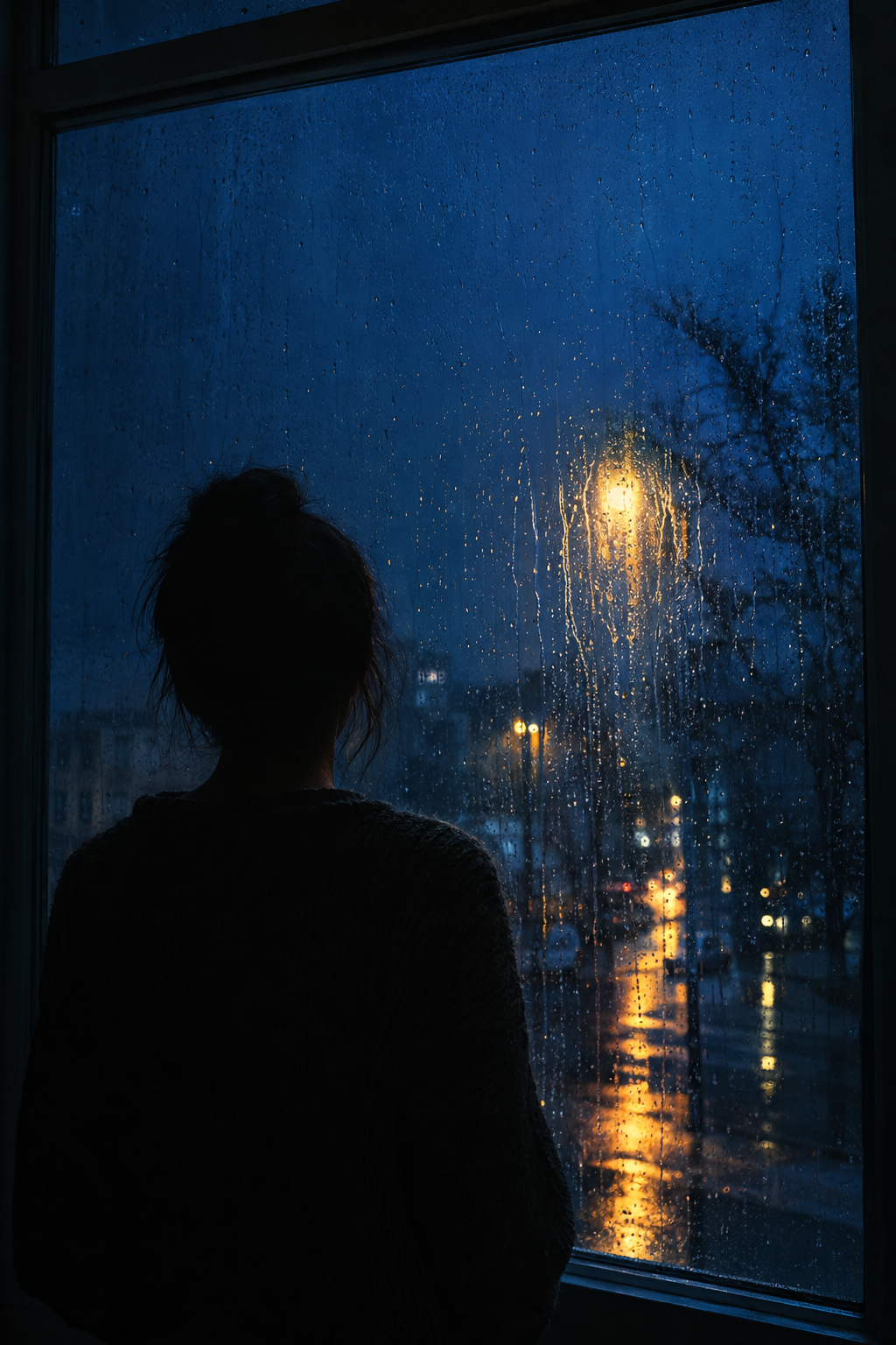 A window looking out onto an empty street, representing waiting under investigation